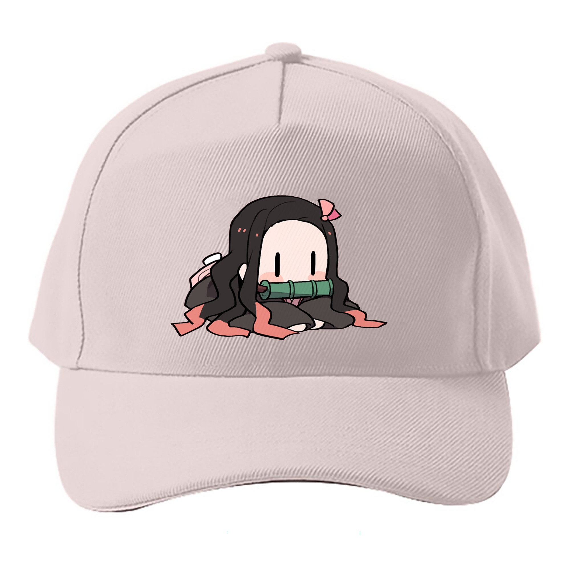 （画像用） 鬼滅の刃（きめつのやいば）竈門 禰󠄀豆子／かまど ねずこ Kamado Nezuko ベースボールキャップ 綿100％ 男女兼用 帽子 スポーツ